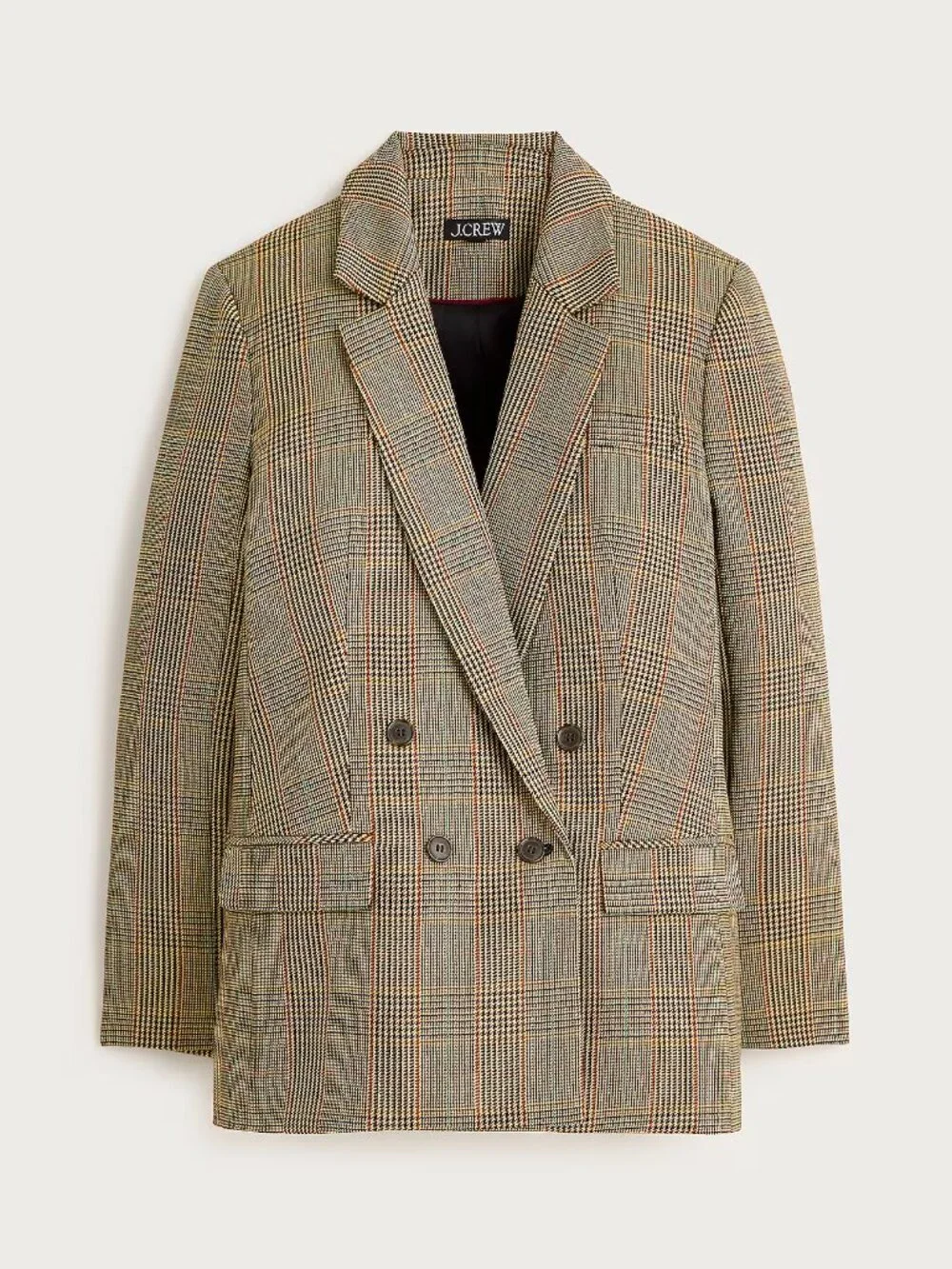 J.Crew Double-breasted Blazer Glen Plaid Wool 2